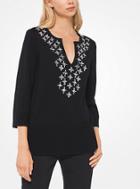 Michael Kors Collection Embellished Cashmere Tunic