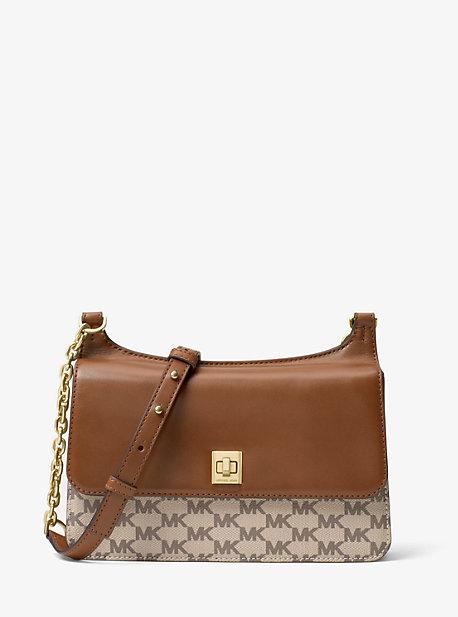 Michael Michael Kors Natalie Medium Heritage Signature Messenger