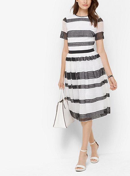 Michael Michael Kors Crochet Stripe Dress