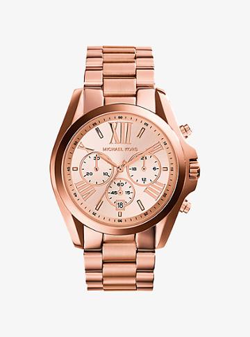 Michael Kors Oversized Bradshaw Rose Gold-tone Watch