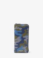 Michael Kors Mens Harrison Camouflage Zip-around Wallet