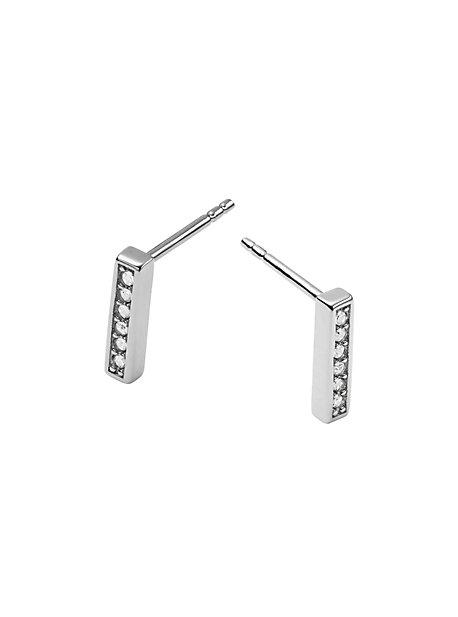 Michael Kors Pave Silver-tone Earrings