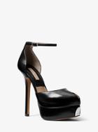 Michael Kors Collection Shaleen Calf Leather Platform Pump