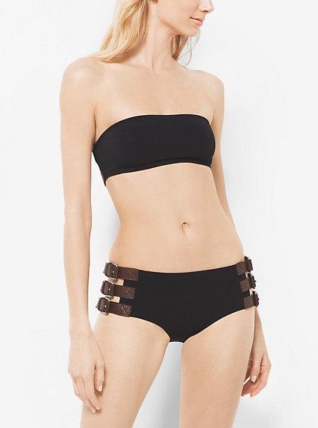 Michael Kors Collection Buckled Bandeau Bikini