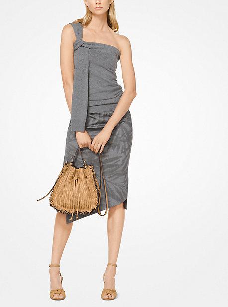 Michael Kors Collection Cashmere One-shoulder Tank