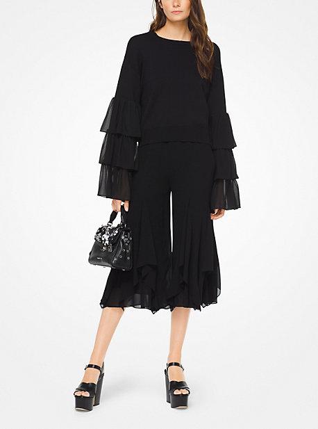 Michael Michael Kors Ruffled Cotton Pullover
