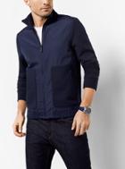 Michael Kors Mens Zip-up Cotton-blend Sweatshirt