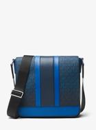 Michael Kors Mens Odin Medium Logo Stripe Messenger