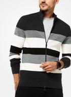 Michael Kors Mens Striped Merino Knit Sweater