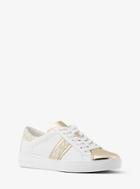 Michael Michael Kors Frankie Leather And Logo Sneaker