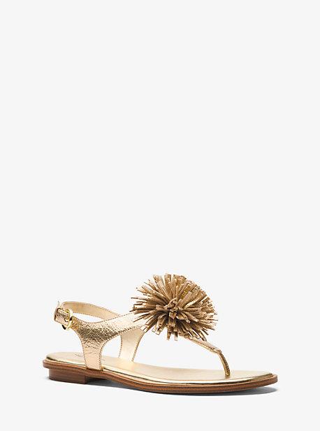 Michael Michael Kors Lolita Metallic Leather Sandal