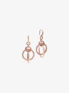 Michael Kors Pave Rose Gold-tone Drop Earrings