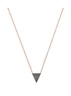 Michael Kors Black Pave Triangle Necklace