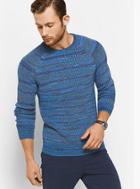 Michael Kors Mens Space-dyed Cotton-blend Pullover