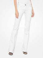 Michael Kors Collection Stretch-cotton Broadcloth Flared Jeans