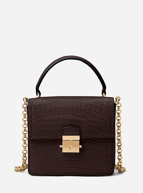 Michael Kors Collection Mia Crocodile Shoulder Bag