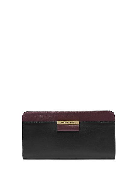 Michael Kors Collection Lexi Leather Continental Travel Wallet