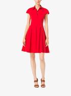 Michael Kors Collection Cap-sleeve Cotton-poplin Dress