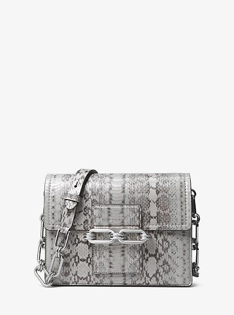 Michael Kors Collection Cate Medium Snakeskin Shoulder Bag