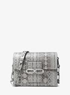 Michael Kors Collection Cate Medium Snakeskin Shoulder Bag