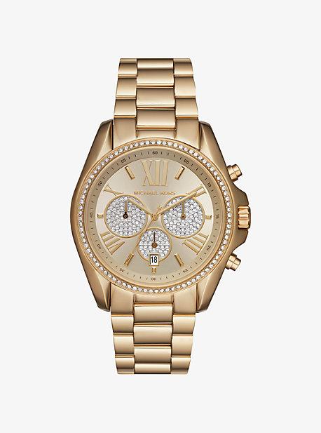 Michael Kors Bradshaw Pave Gold-tone Watch