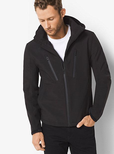 Michael Kors Mens Zip-front Tech Hoodie
