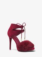 Michael Michael Kors Remi Fur And Suede Sandal