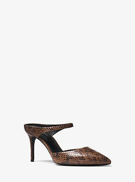 Michael Kors Collection Helene Snakeskin Pump