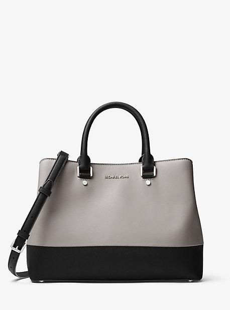 Michael Michael Kors Savannah Color-block Saffiano Leather Satchel