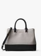 Michael Michael Kors Savannah Color-block Saffiano Leather Satchel
