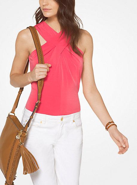 Michael Michael Kors Cross-neck Top