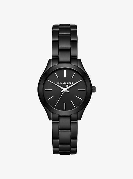 Michael Kors Mini Slim Runway Black-tone Watch