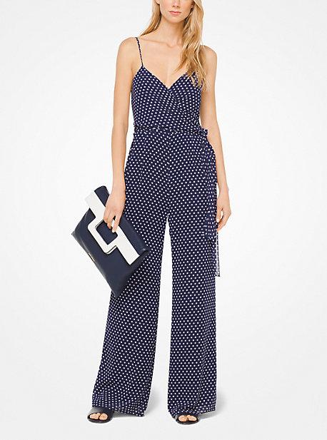 Michael Michael Kors Dot Georgette Jumpsuit