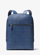 Michael Kors Mens Harrison Crosshatch Leather Backpack