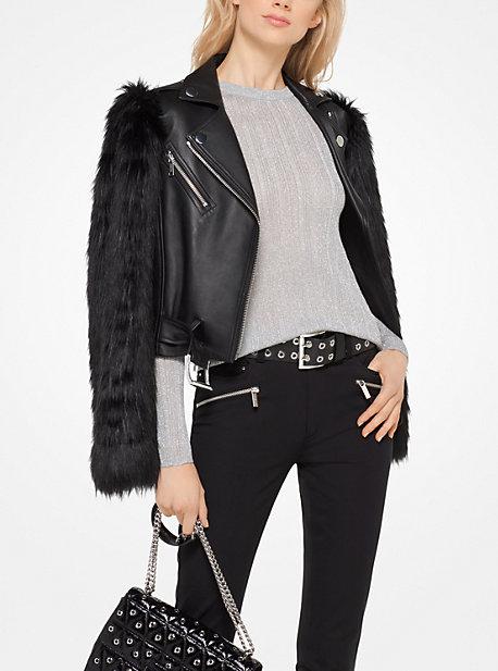 Michael Michael Kors Metallic Viscose-blend Pullover
