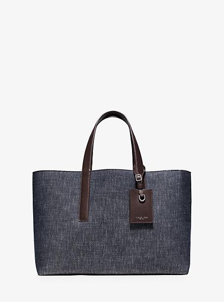 Michael Kors Mens Reversible Mason Denim Tote