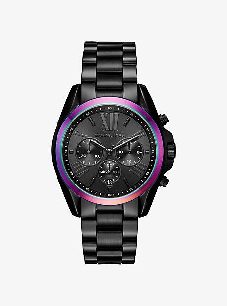 Michael Kors Bradshaw Black-tone And Iridescent Watch
