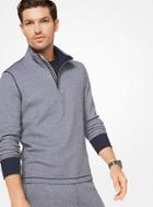Michael Kors Mens Cotton Quarter-zip Pullover