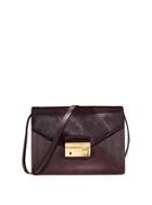 Michael Kors Collection Gia Medium Calf Hair And Python Shoulder Bag