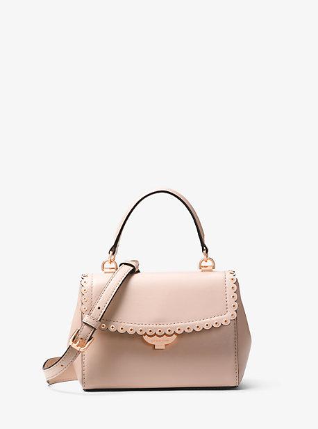 Michael Michael Kors Ava Extra-small Scalloped Leather Crossbody