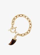 Michael Kors Gold-tone Horn Toggle Bracelet
