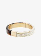Michael Kors Gold-tone Color-block Hinge Bracelet