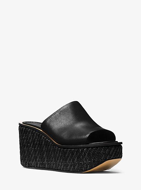 Michael Kors Collection Jane Leather Slide