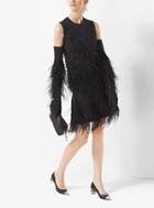Michael Kors Collection Feather-embroidered Cashmere Shell
