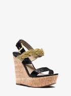 Michael Kors Collection Amelia Snakeskin Wedge Sandal