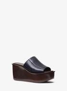 Michael Kors Collection Jane Snakeskin Slide