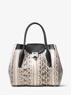 Michael Kors Collection Bancroft Large Snakeskin Tote