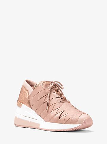 Michael Michael Kors Cydney Metallic Webbed Sneaker