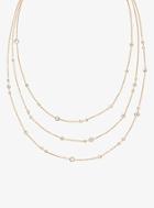 Michael Kors Gold-tone Multi-strand Station Necklace