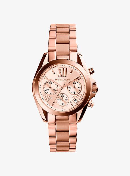Michael Kors Bradshaw Rose Gold-tone Stainless Steel Watch